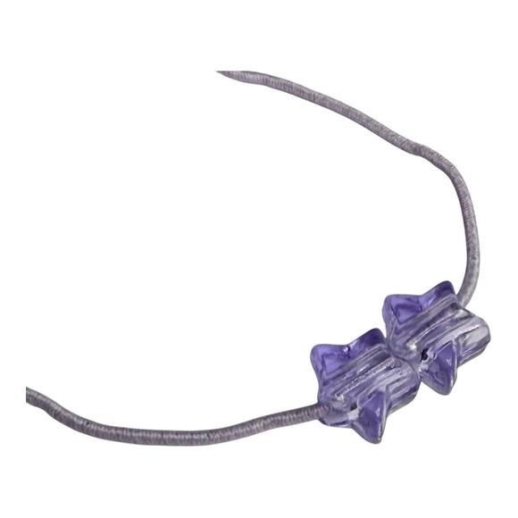 American Girl Hair Tie Accessory Starflower Outfit Purple Stars Ponytail Elastic - Picture 3 of 4